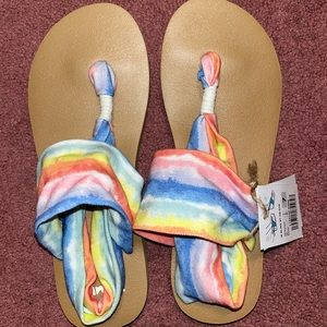 Sanuk Sling St+ Tie Dye sandals